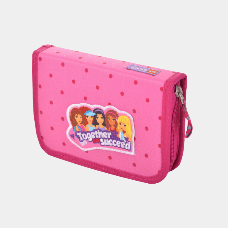 Pencil Case with Content Friends/Patchwork