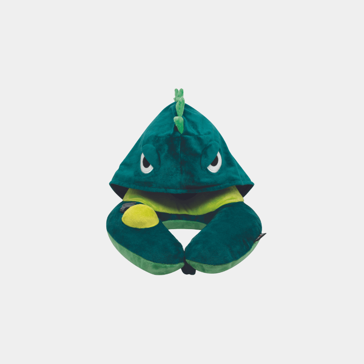 Travelmall 3D Inflatable Nursing Neck Pillow with Patented Pump and Hood