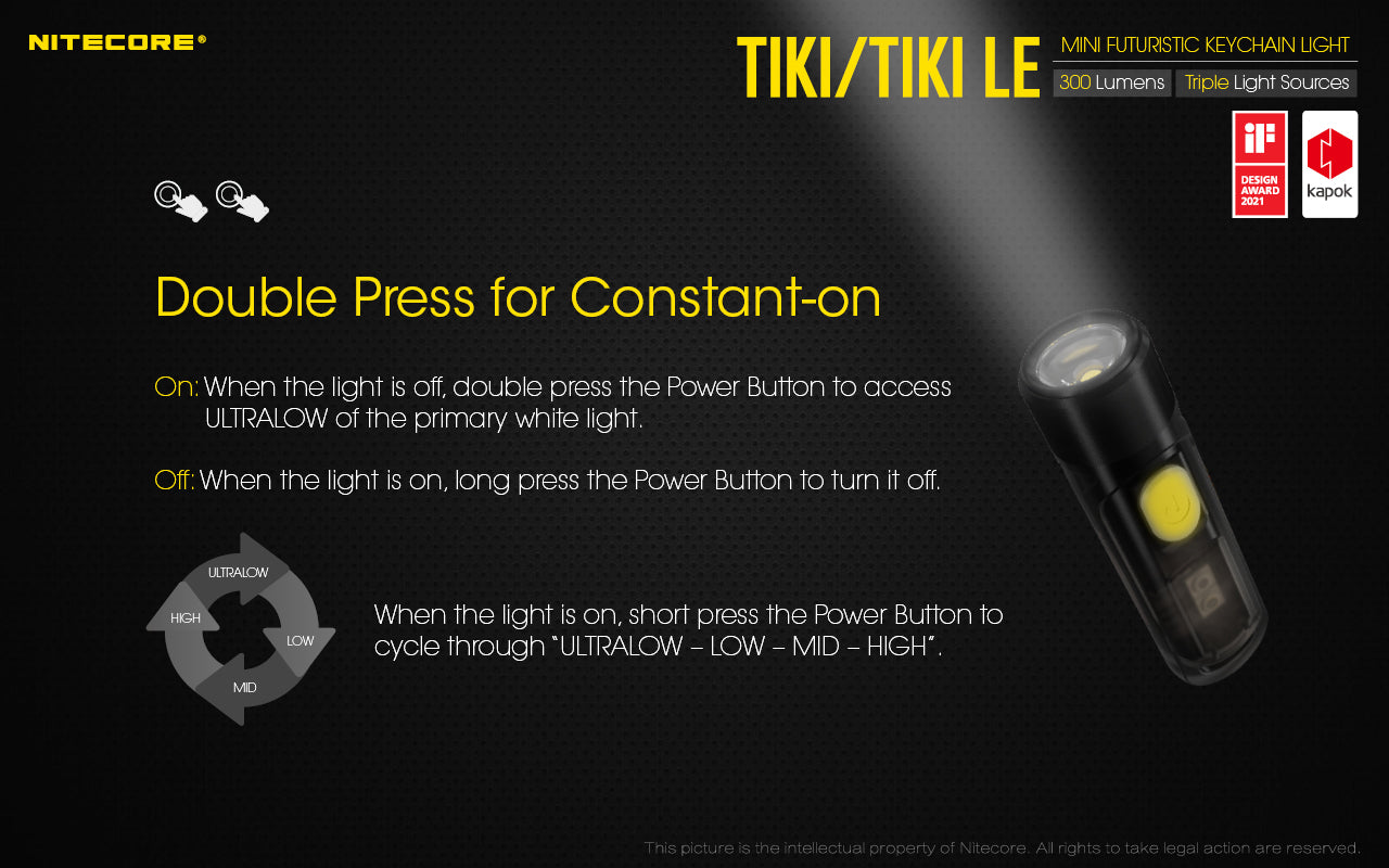 TIKI - 300 lumens