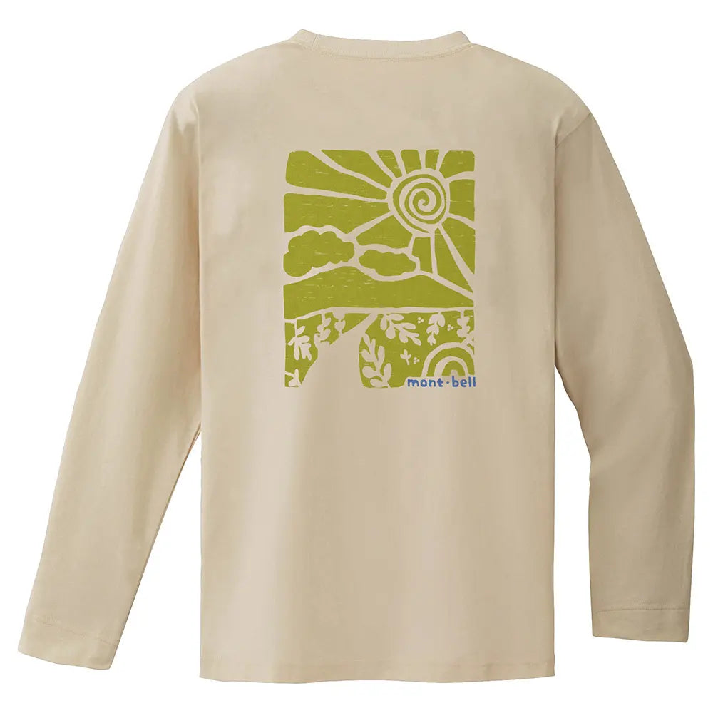 Montbell Pear Skin Cotton Long Sleeve T Road to the Mountains