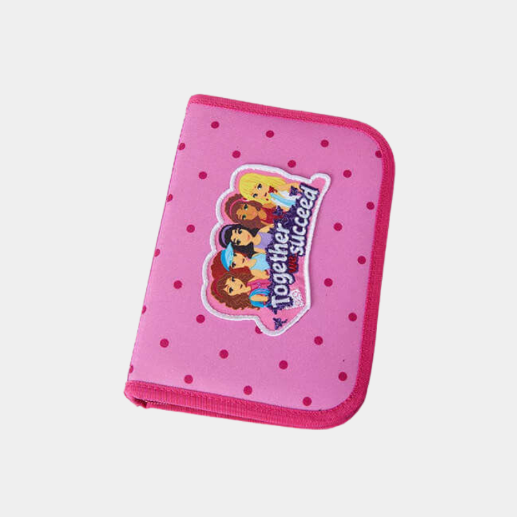 Pencil Case with Content Friends/Patchwork