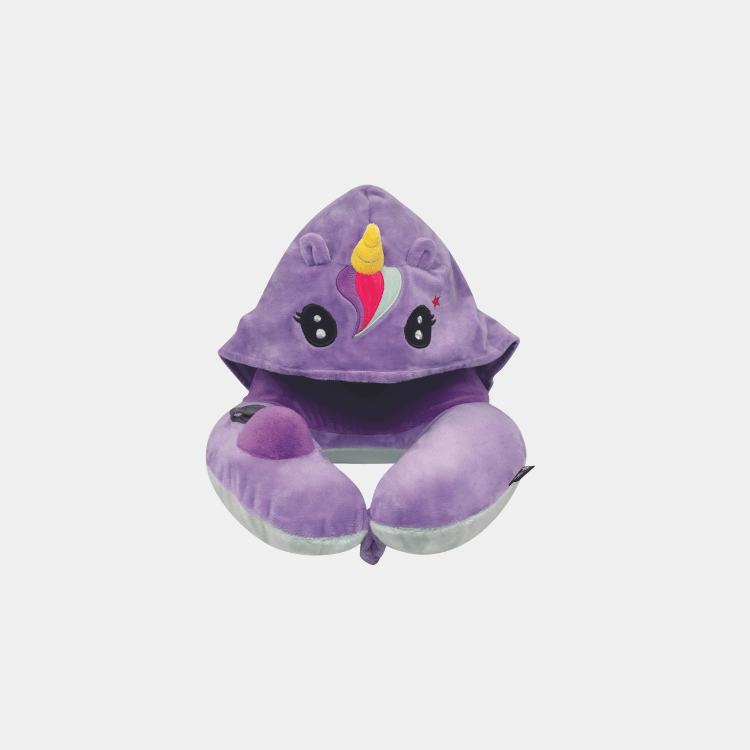 Travelmall 3D Inflatable Nursing Neck Pillow with Patented Pump and Hood