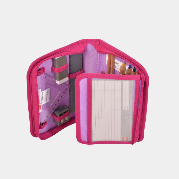 Pencil Case with Content Friends/Patchwork