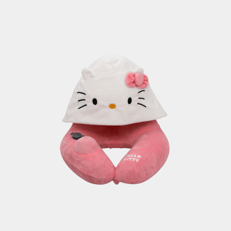 Travelmall x Hello Kitty Hooded Pillow with Patented Pump