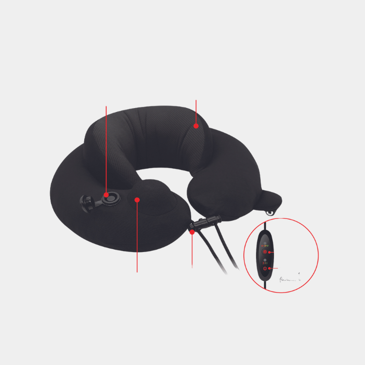 Travelmall 2in1 Foldable Memory Foam Pillow with Patented Pump