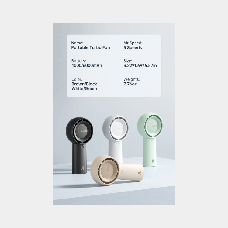 JISULIFE HANDFAN LIFE5 PLUS 4000MAH