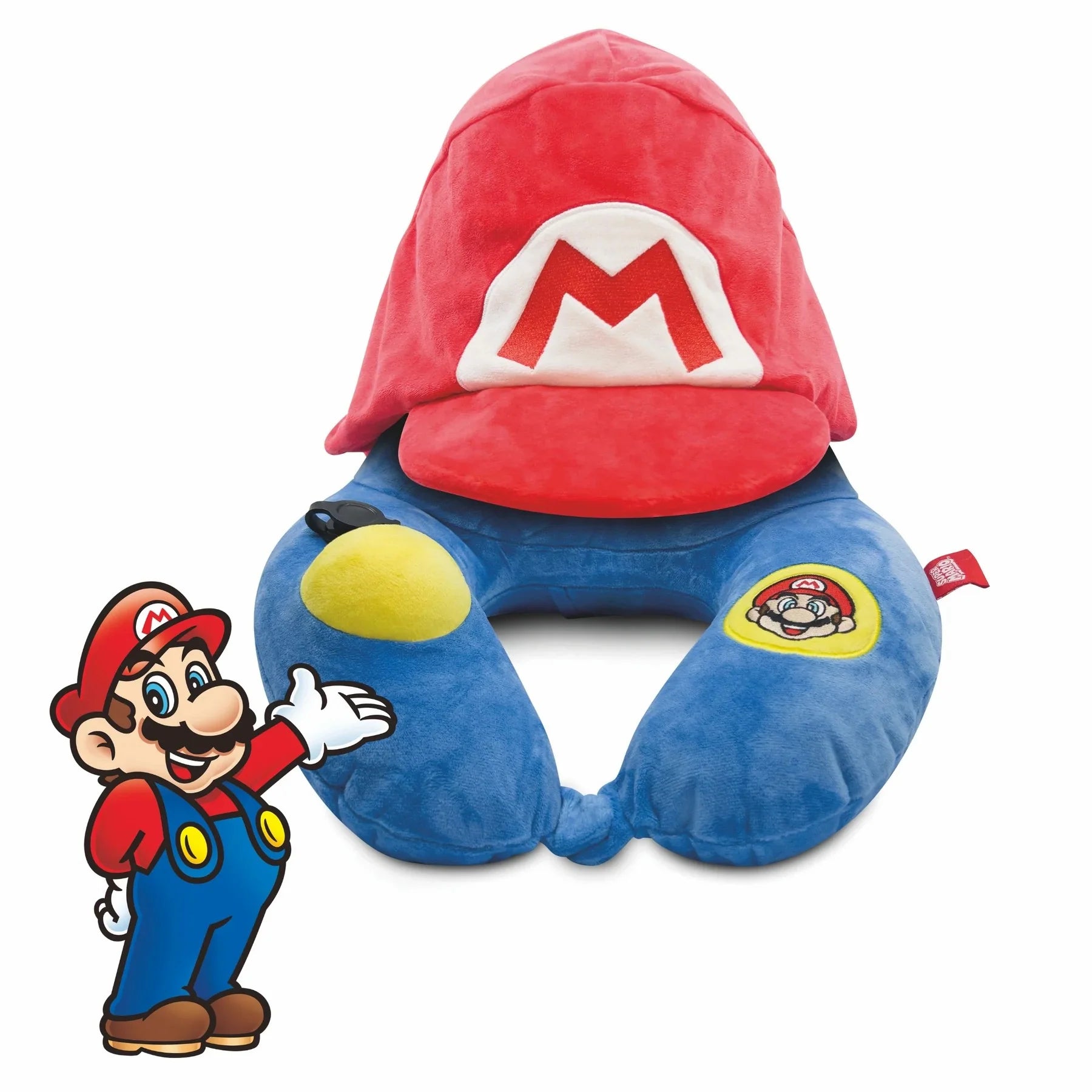 Travelmall Nintendo Super Mariod 3D Pump Pillow With Hood