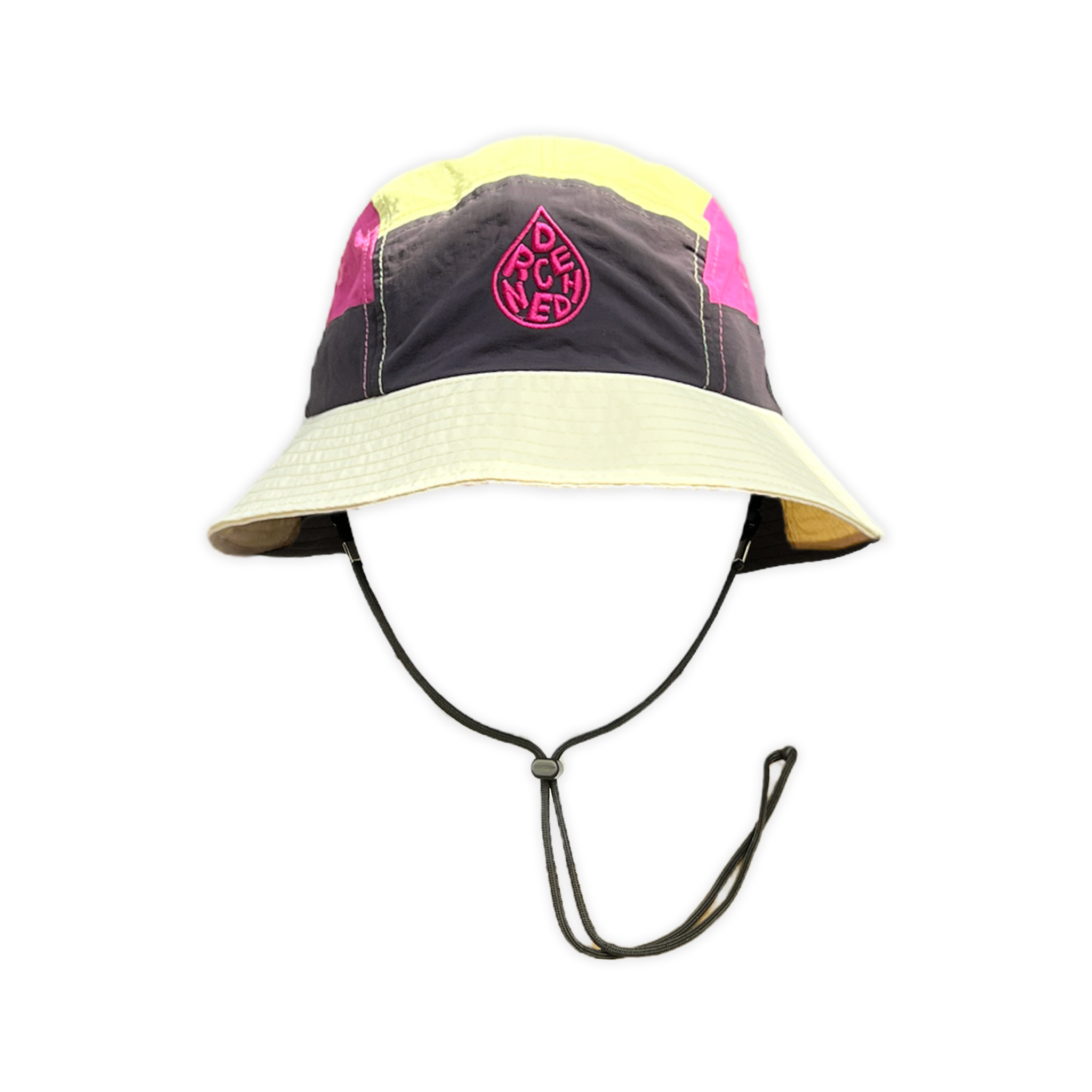 5-Panel Bucket Hat - ivory / pink