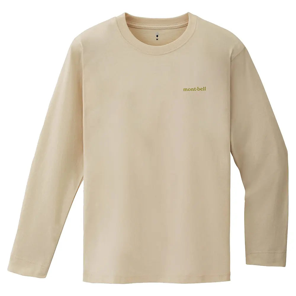 Montbell Pear Skin Cotton Long Sleeve T Road to the Mountains