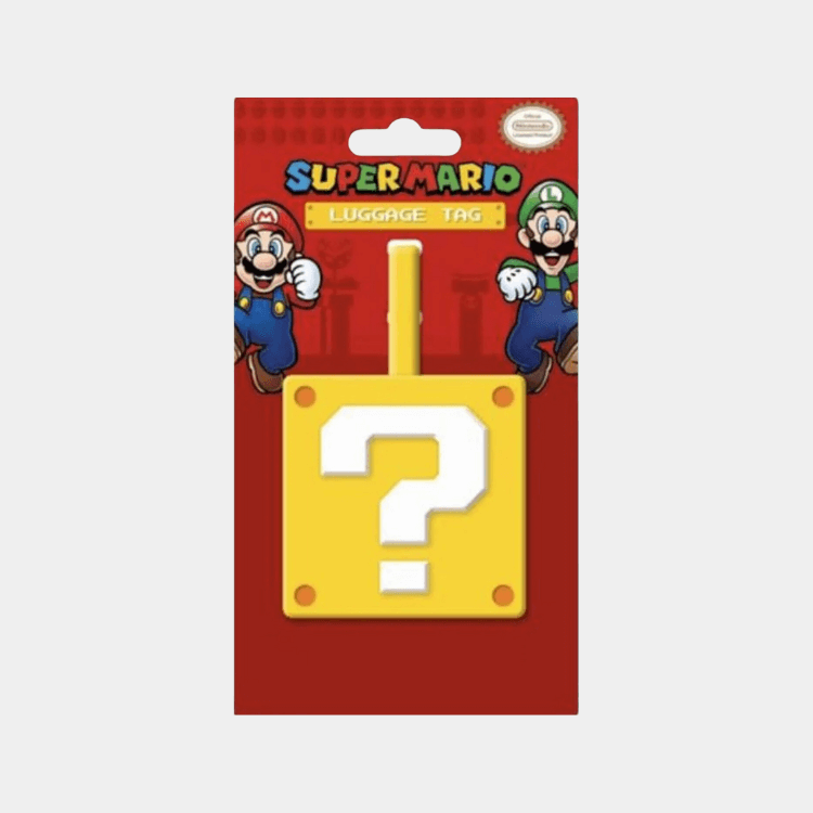 Pyramid Super Mario (Question Mark Block) Luggage Tag