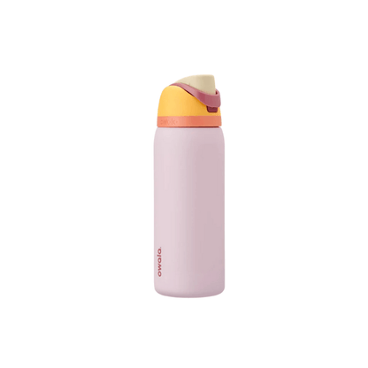Owala FreeSip Stainless Steel Water Bottle, 24oz Dark Pink 
