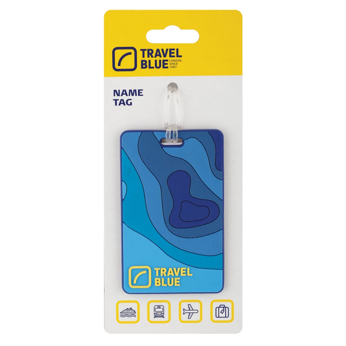 TravelBlue Map I.D. Tag