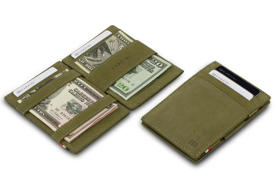 Garzini Essenziale Magic Wallet - Olive Green