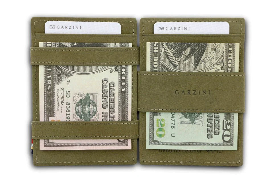 Garzini Essenziale Magic Wallet - Olive Green