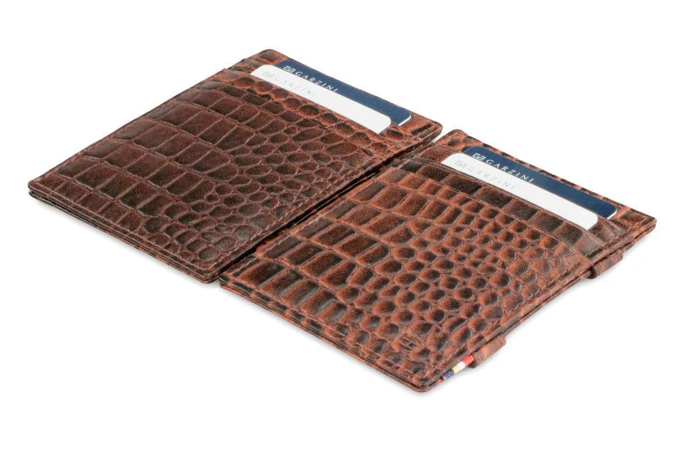 Garzini Essenziale Magic Wallet - Croco Brown