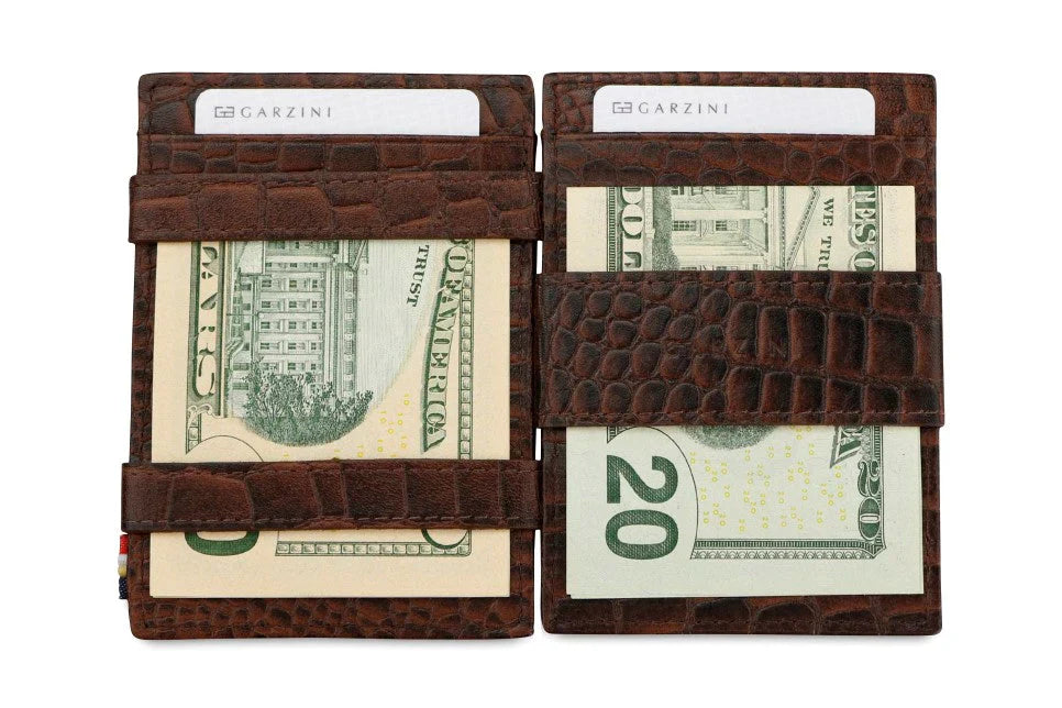 Garzini Essenziale Magic Wallet - Croco Brown