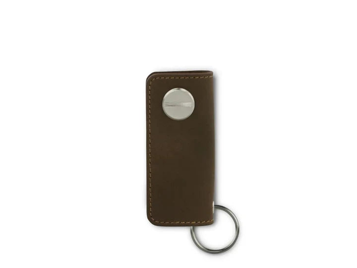 Garzini Lusso Key Holder - Java Brown