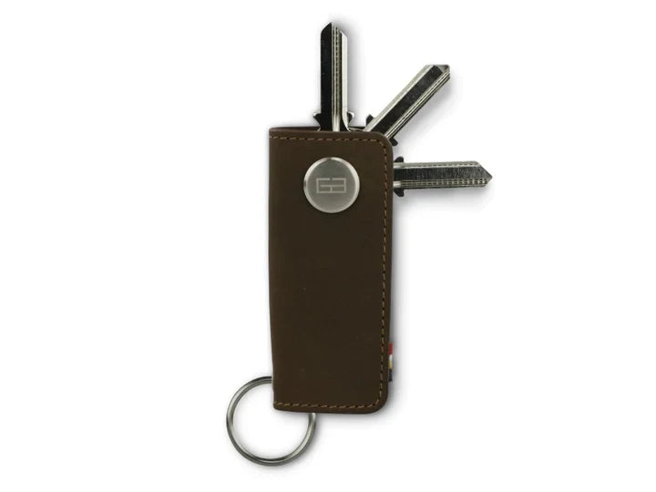 Garzini Lusso Key Holder - Java Brown