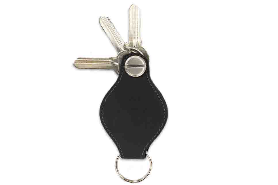 Garzini Lusso Airtag Key Holder - Carbon Black