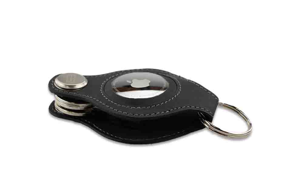 Garzini Lusso Airtag Key Holder - Carbon Black