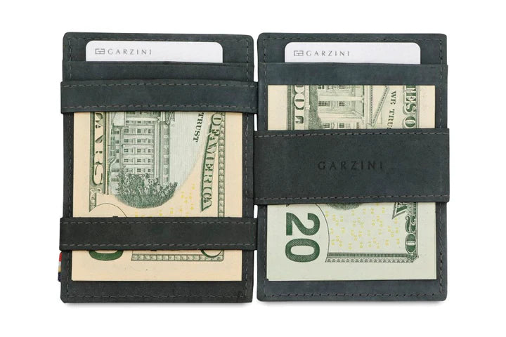 Garzini Essenziale Magic Coin Wallet - Carbon Black