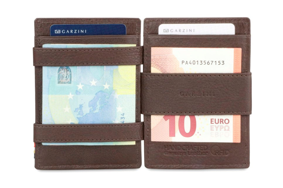 Garzini Essenziale Magic Coin Wallet - Chocolate Brown