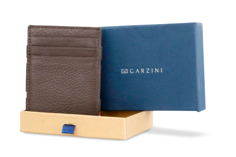 Garzini Essenziale Magic Coin Wallet - Chocolate Brown