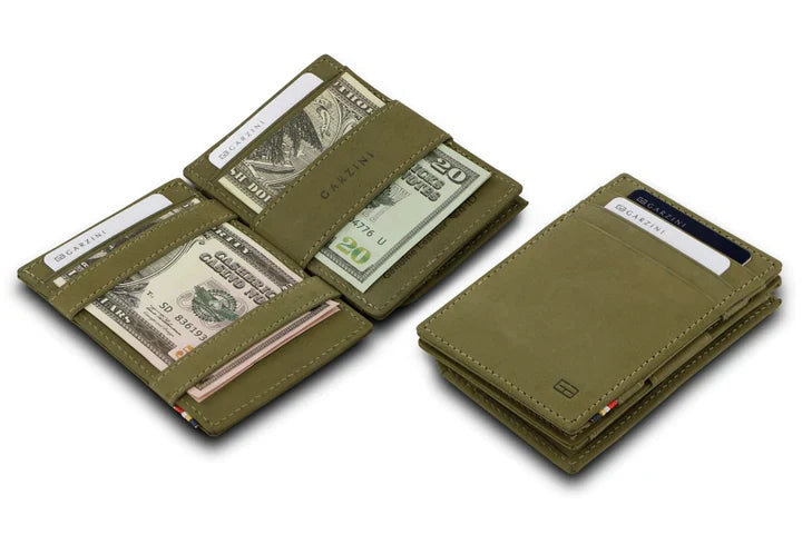 Garzini Essenziale Magic Coin Wallet - Olive Green