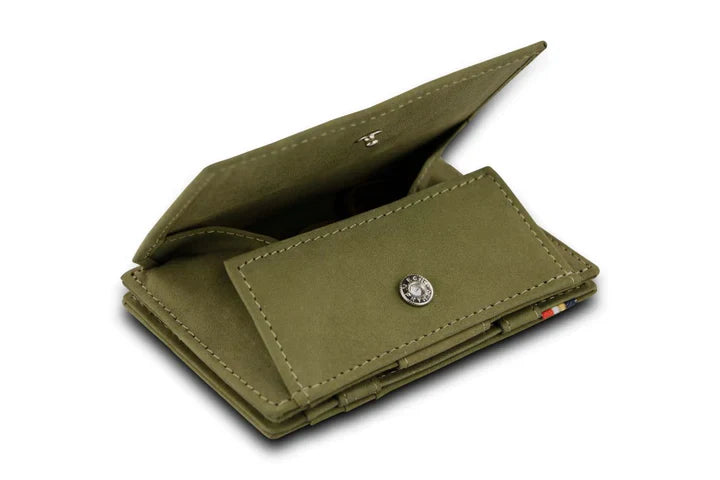 Garzini Essenziale Magic Coin Wallet - Olive Green