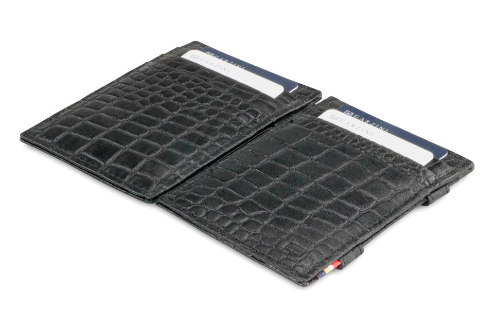 Garzini Essenziale Magic Wallet - Croco Black