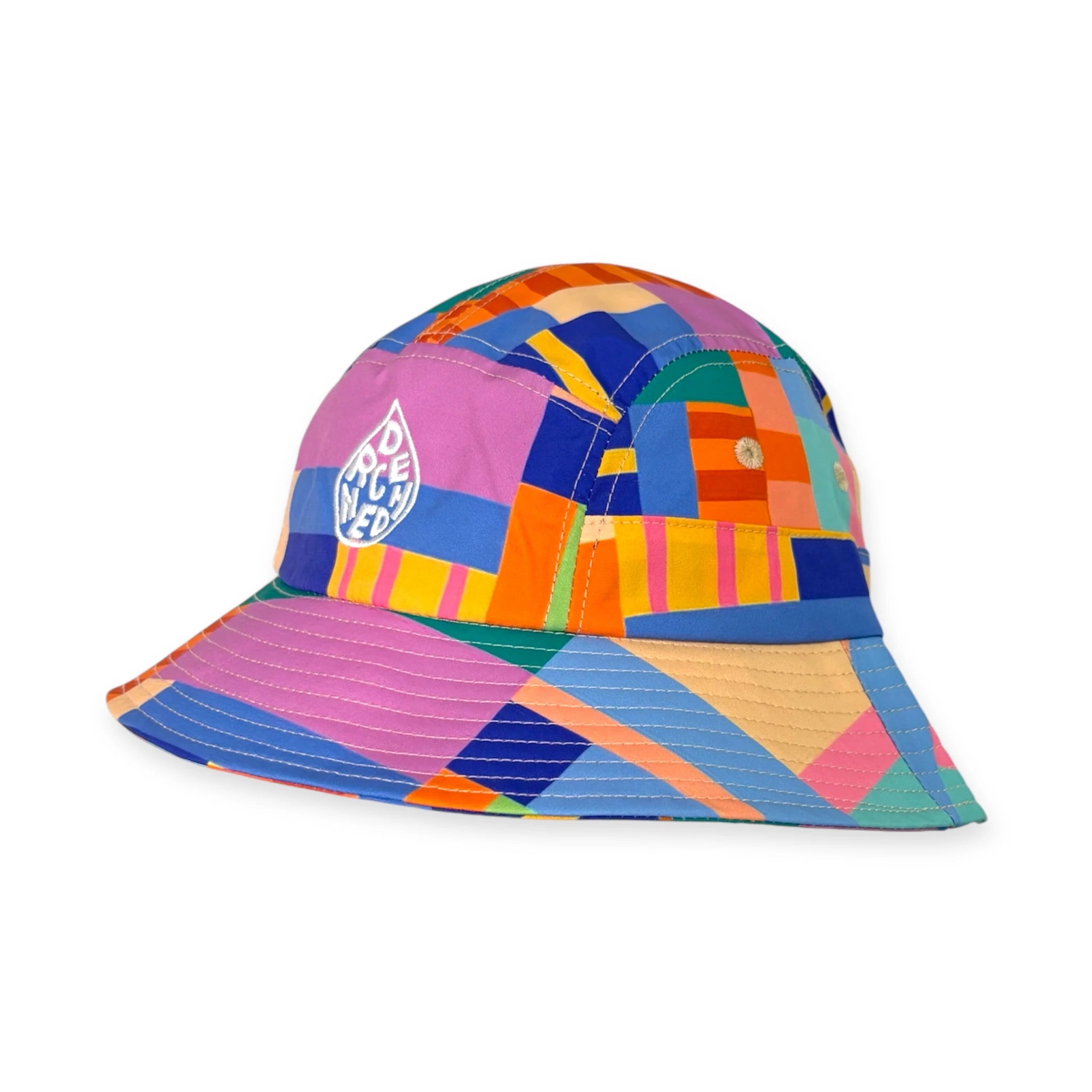 5-Panel Bucket Hat - Smitten By Pattern Collab Candy Grid