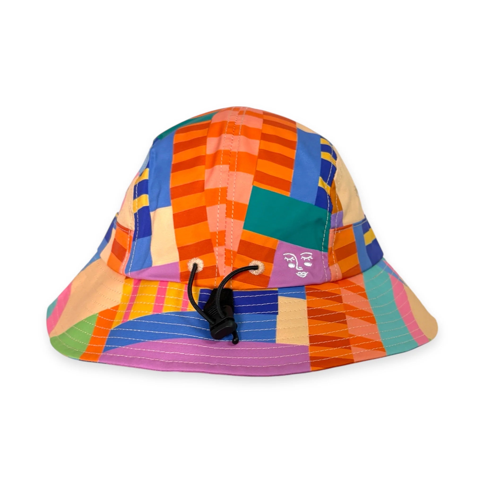 5-Panel Bucket Hat - Smitten By Pattern Collab Candy Grid