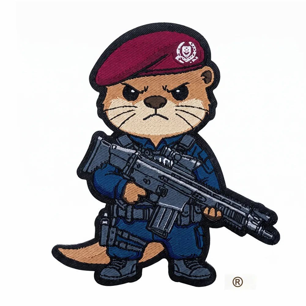 Black Stealth Iron On Patch - Warrant Officer Dobhar-chú™