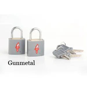 Safe Skies Padlock Double Set - Gun Metal