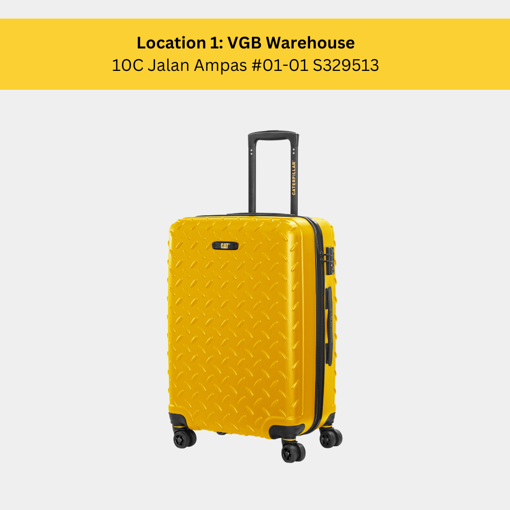 [Location 1: VGB Warehouse] Appointment for redemption of Caterpillar Sulphur Industrial Plate 24" Luggage