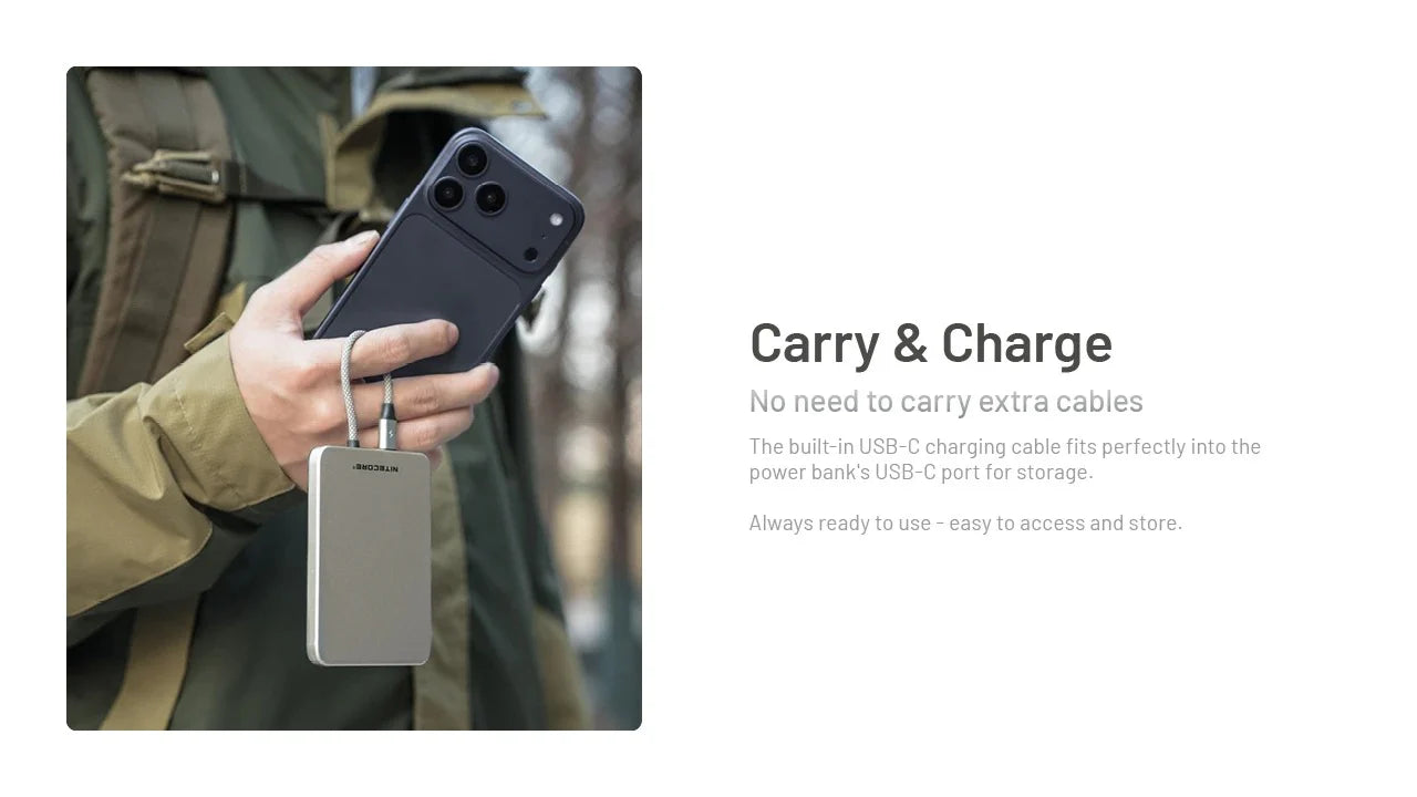 Pocket 5 Magnetic USB-C Power Bank (5,000 mAh 22.5W)