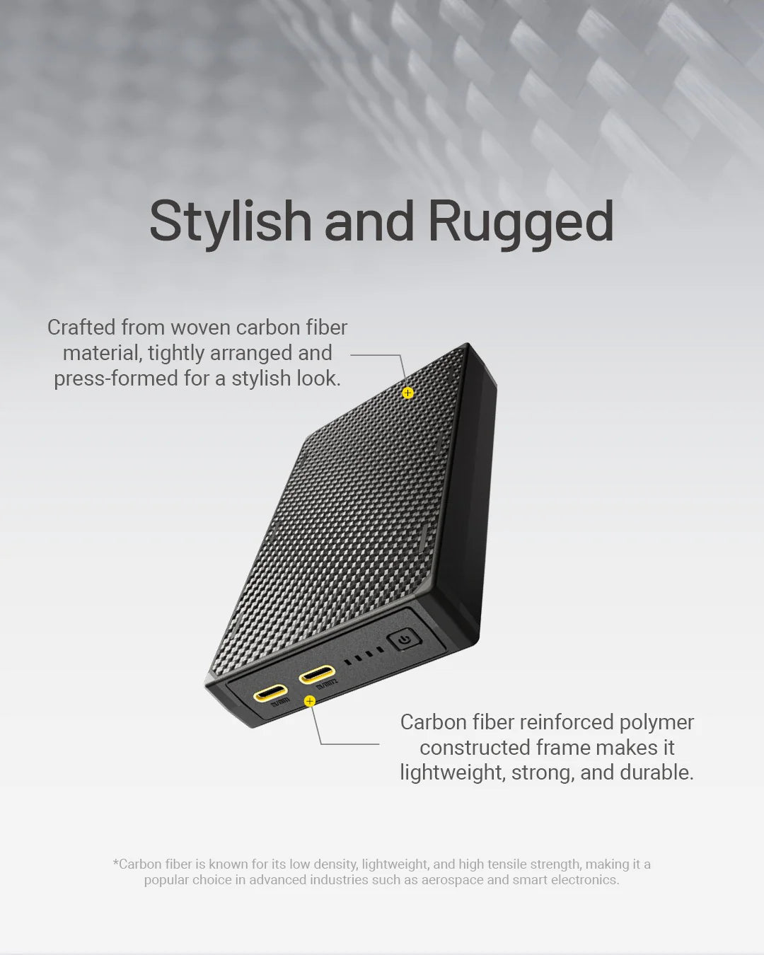 NB20000 Carbon Fiber Energy Brick (20,000mAh 3A GEN3)