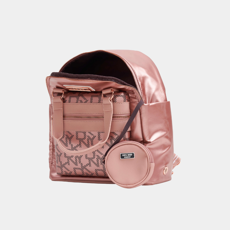 dkny rose gold leather backpack DKNY-624 After Hours Backpack